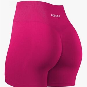 Pink Aurola Biker Shorts